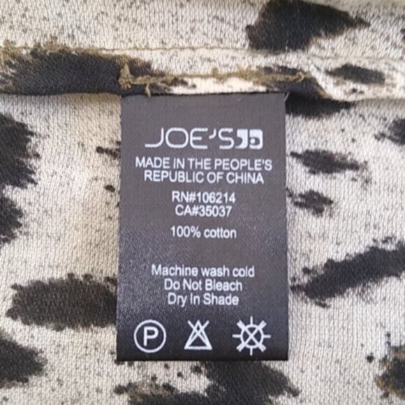 NEW Joe's Jeans Dandy Woven Leopard Blouse - Picture 6 of 12